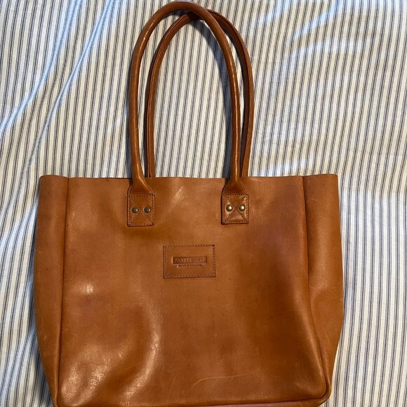 EUC Parker Clay Merkato Tote in Rust Brown (real leather) - Picture 6 of 9
